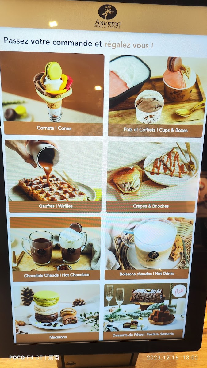 Amorino Photo Menu 3