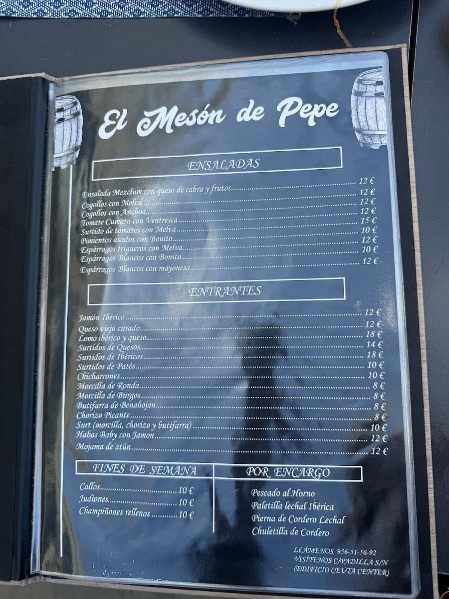 Restaurante El Mesón Photo Menu 1