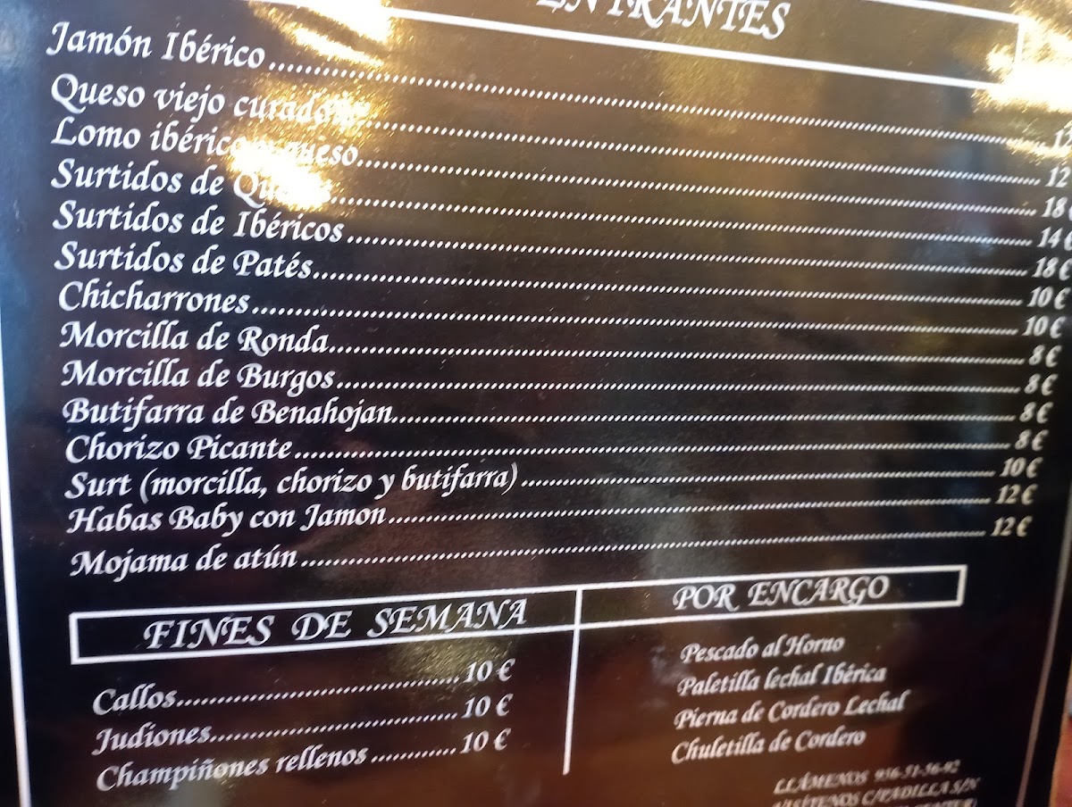 Restaurante El Mesón Photo Menu 3