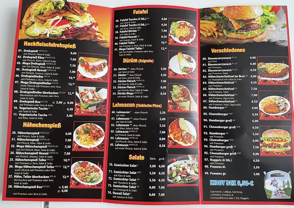 Orient Grill Photo Menu 1