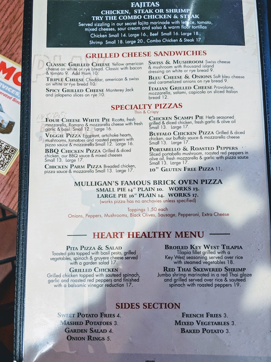 Mulligan's Bar & Restaurant Photo Menu 9