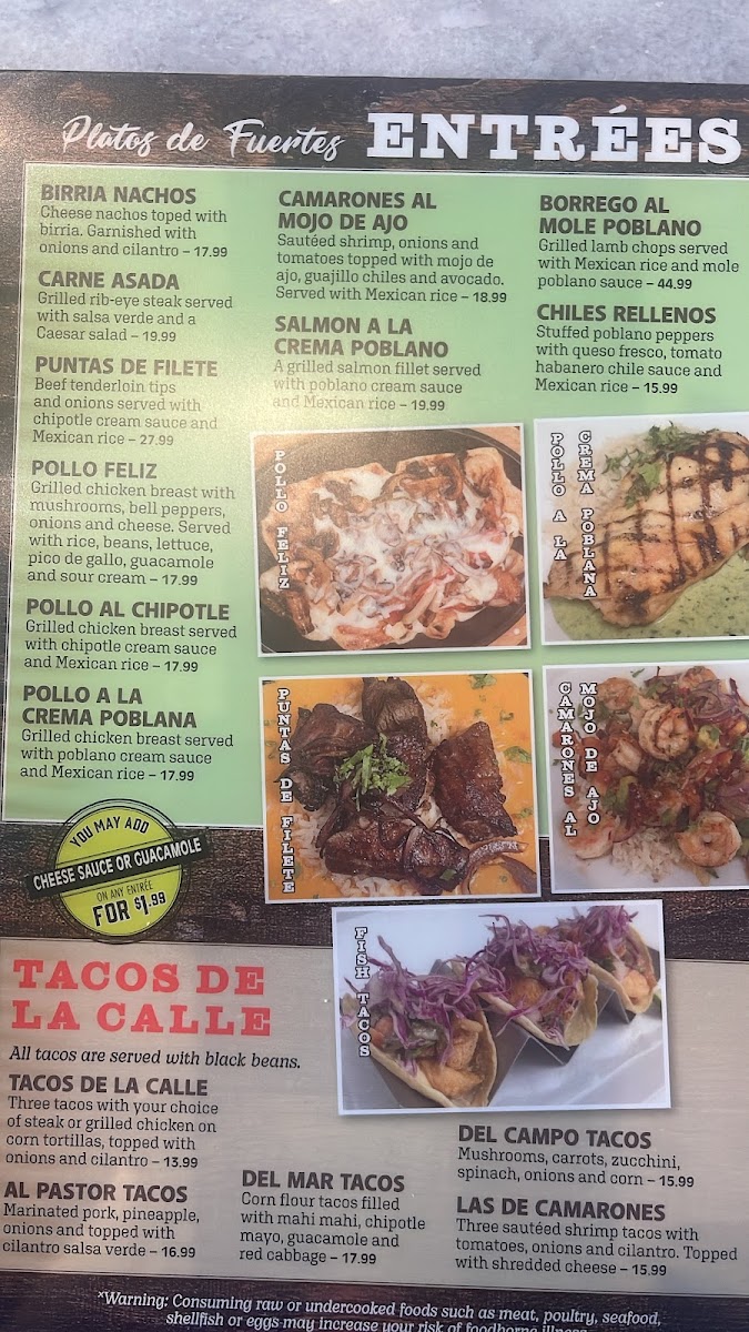 Cielito Lindo Photo Menu 2