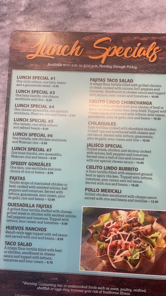 Cielito Lindo Photo Menu 5