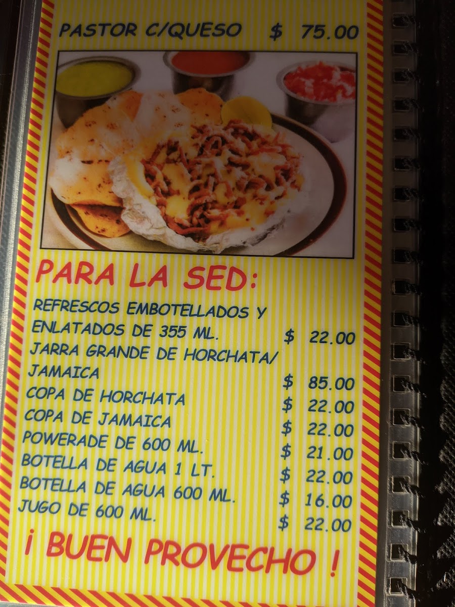 Taqueria El Pastorcito Photo Menu 1