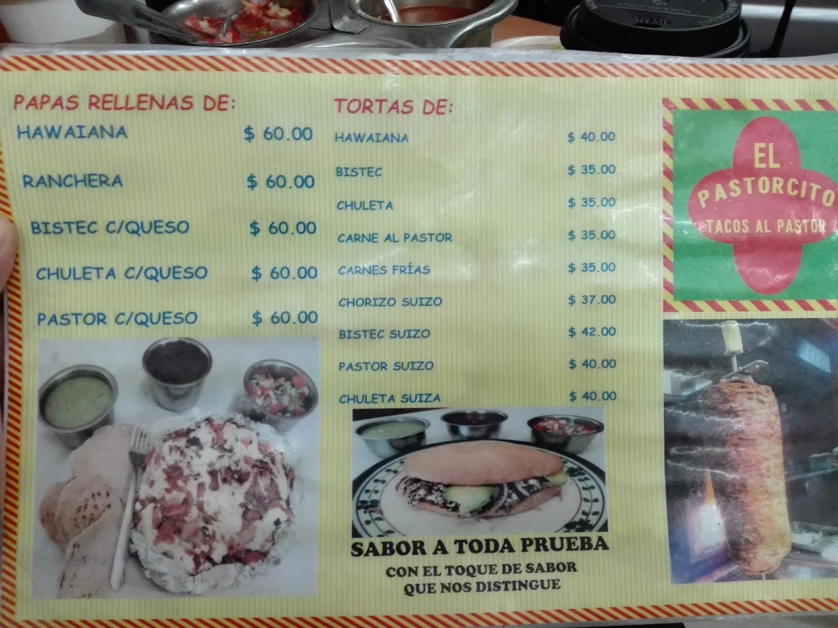 Taqueria El Pastorcito Photo Menu 3
