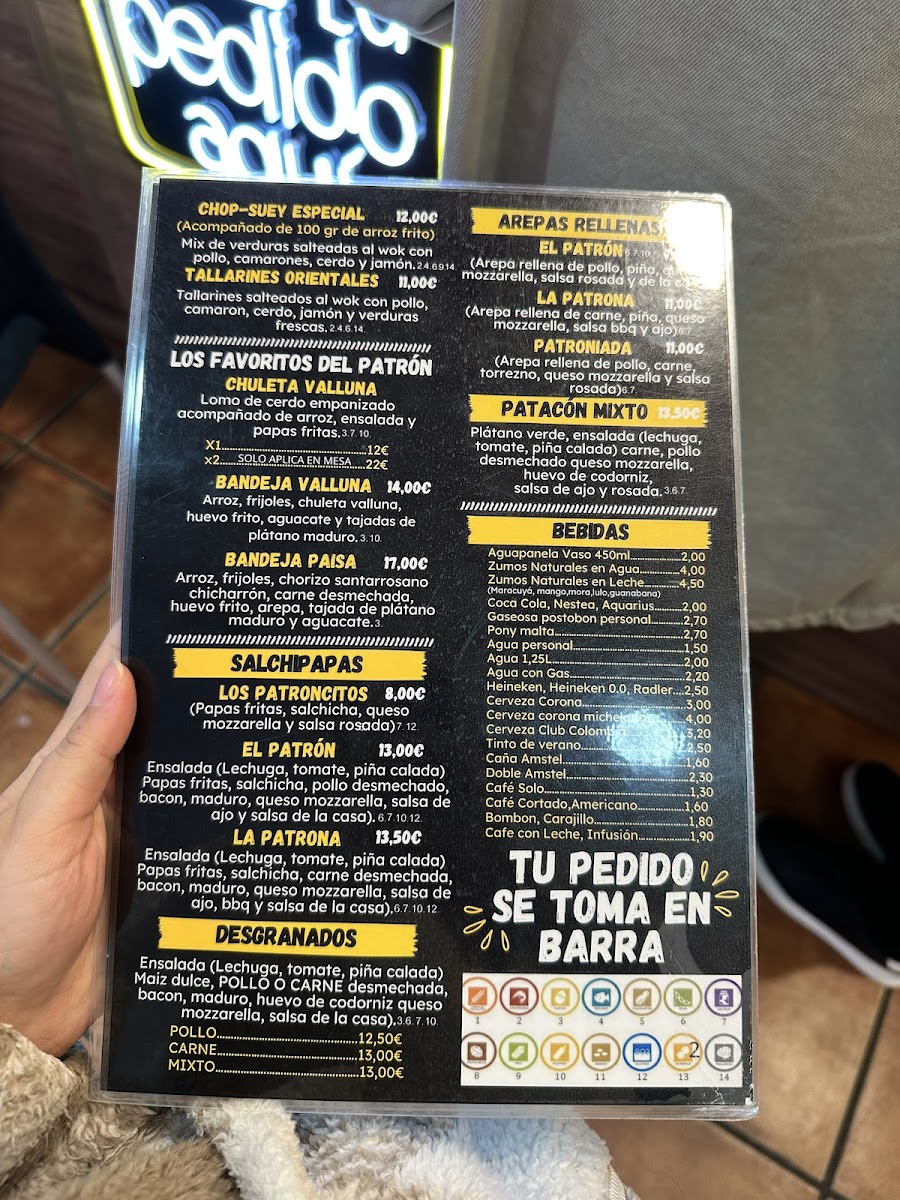 El Patrón Photo Menu 6