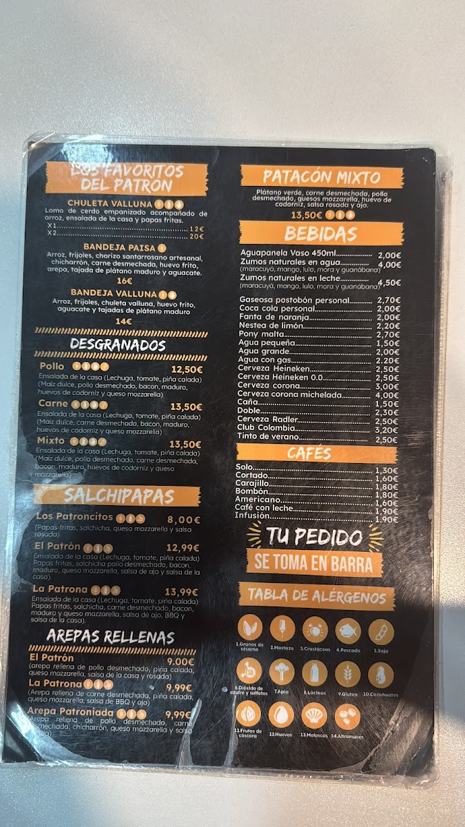El Patrón Photo Menu 7