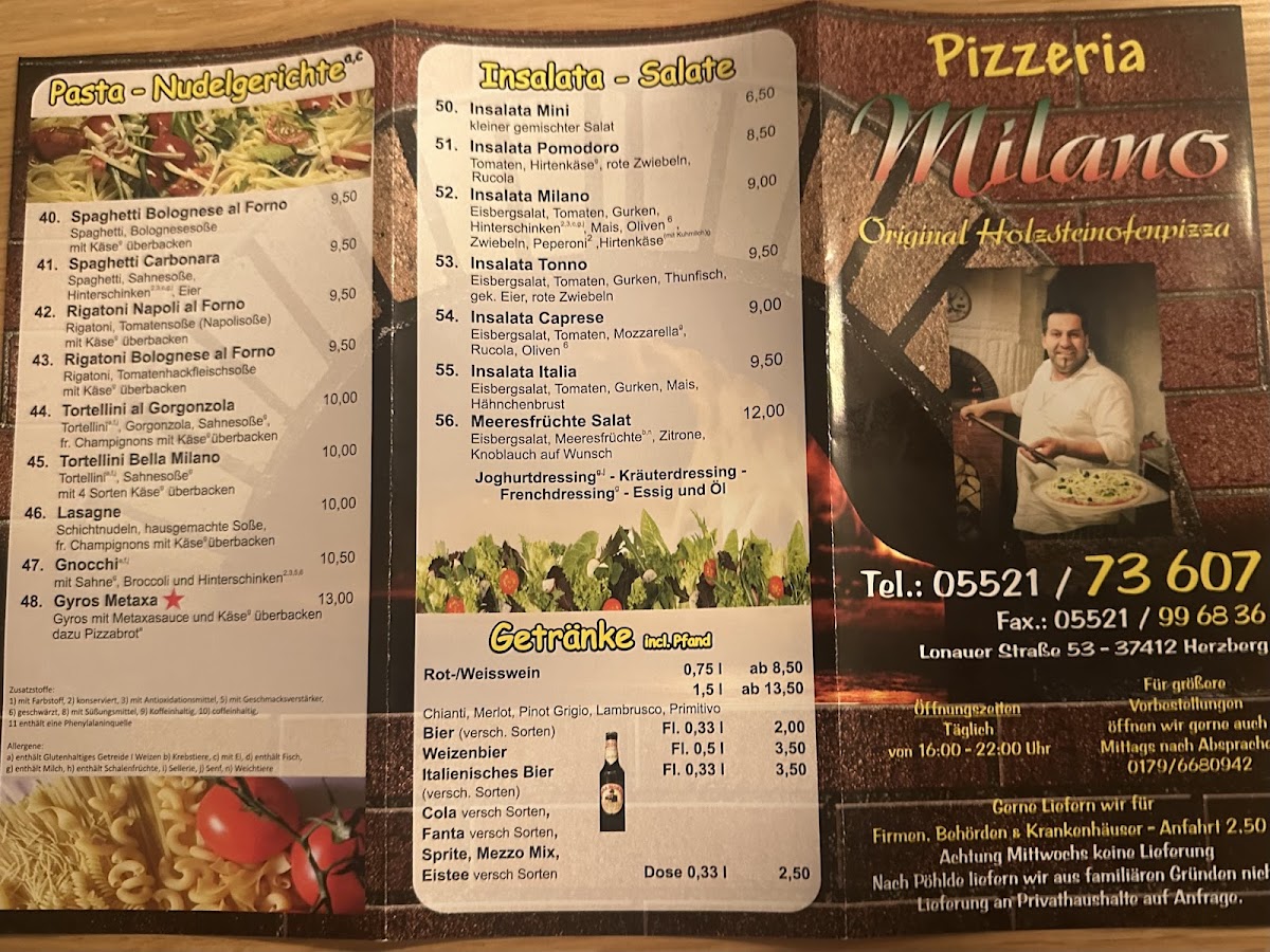 Pizzeria Milano Photo Menu 4