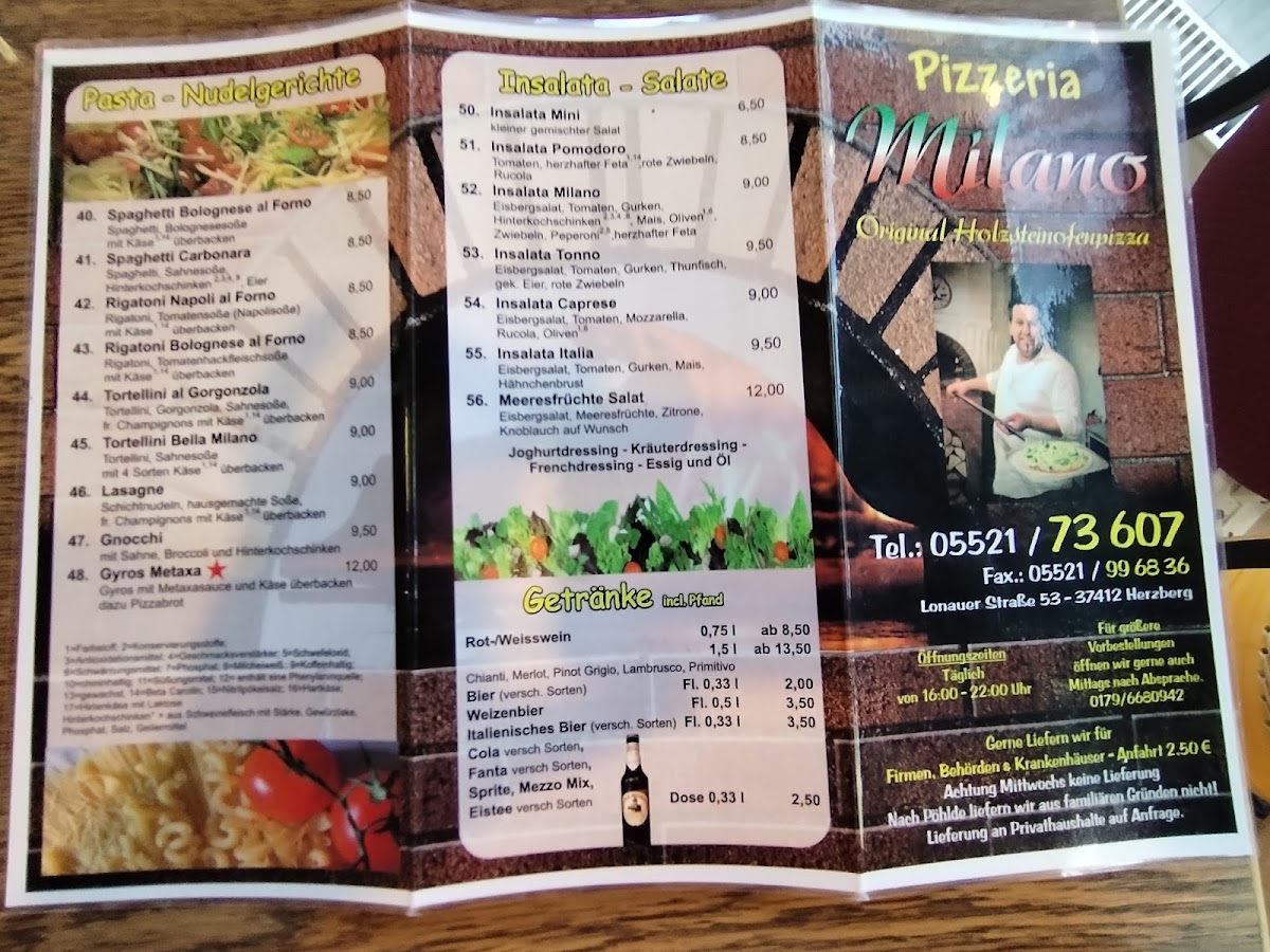 Pizzeria Milano Photo Menu 5