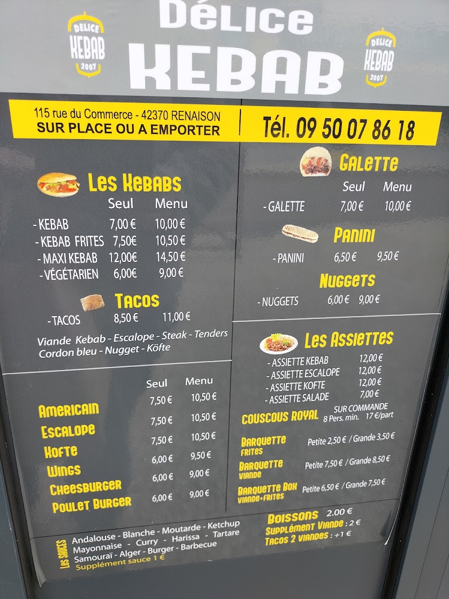 Délice Kebab Photo Menu 4