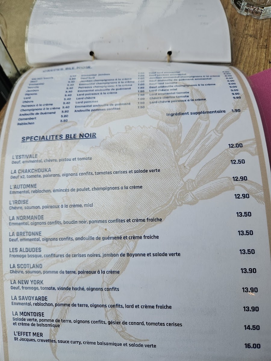 L'effet mer Photo Menu 4