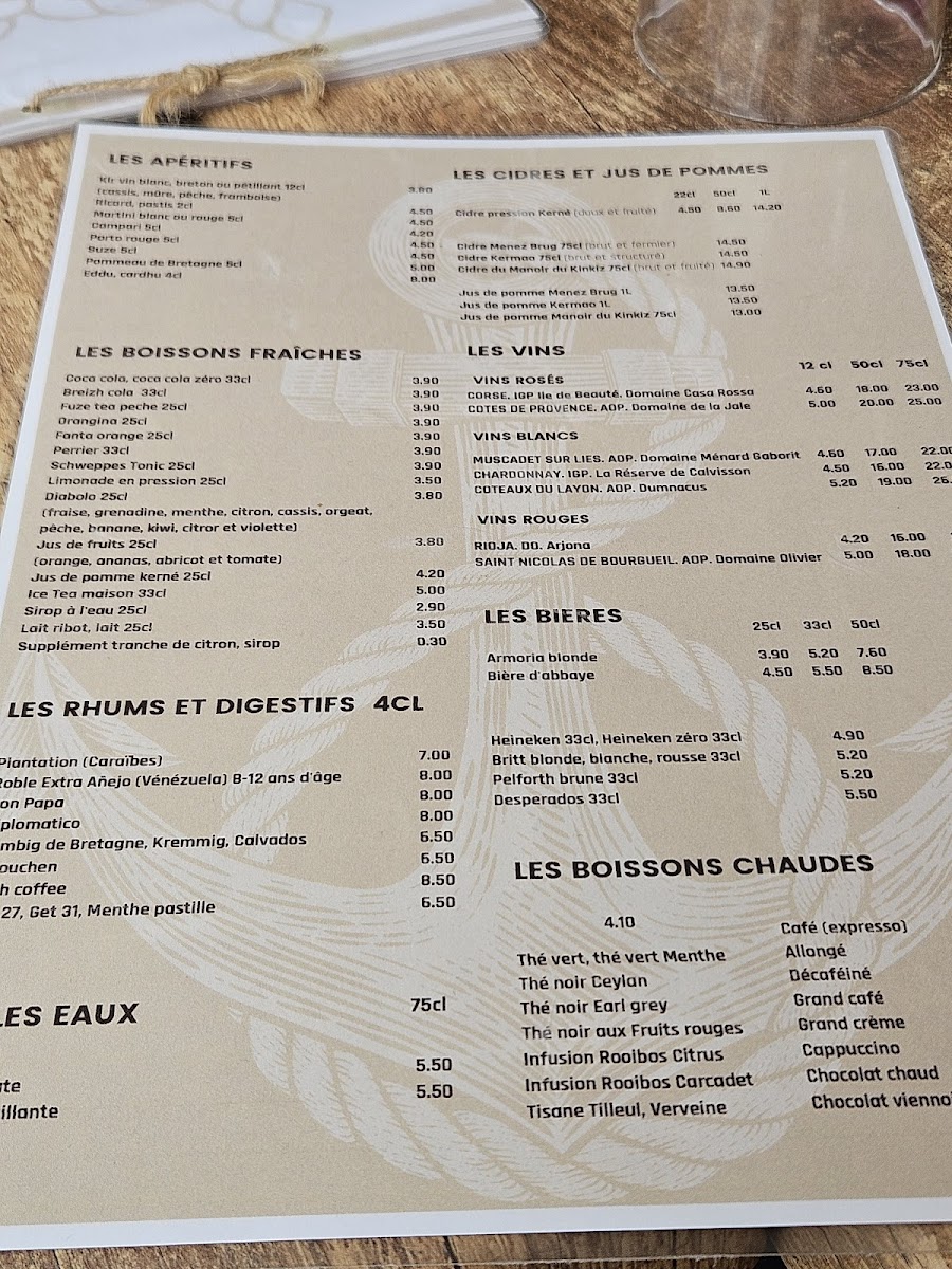 L'effet mer Photo Menu 7