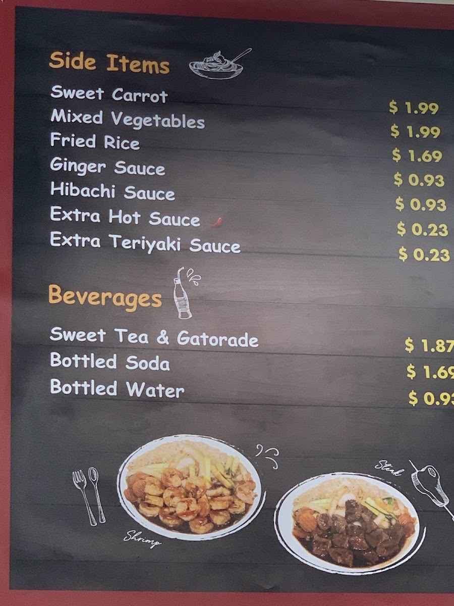 Hibachi Express Photo Menu 3