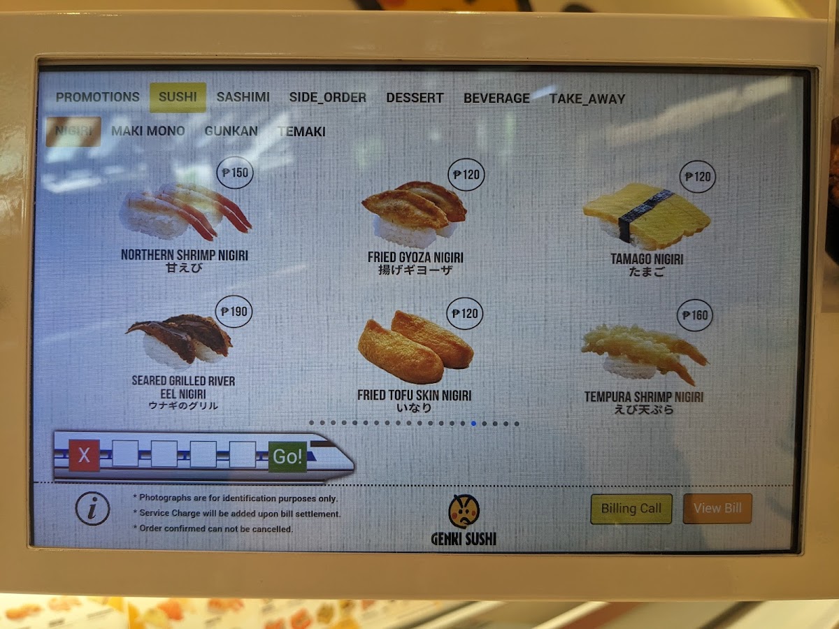 Genki Sushi Photo Menu 10