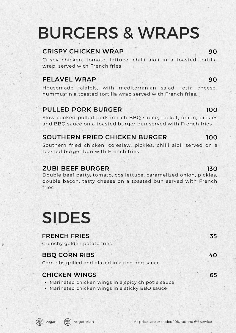 Zubi Photo Menu 3