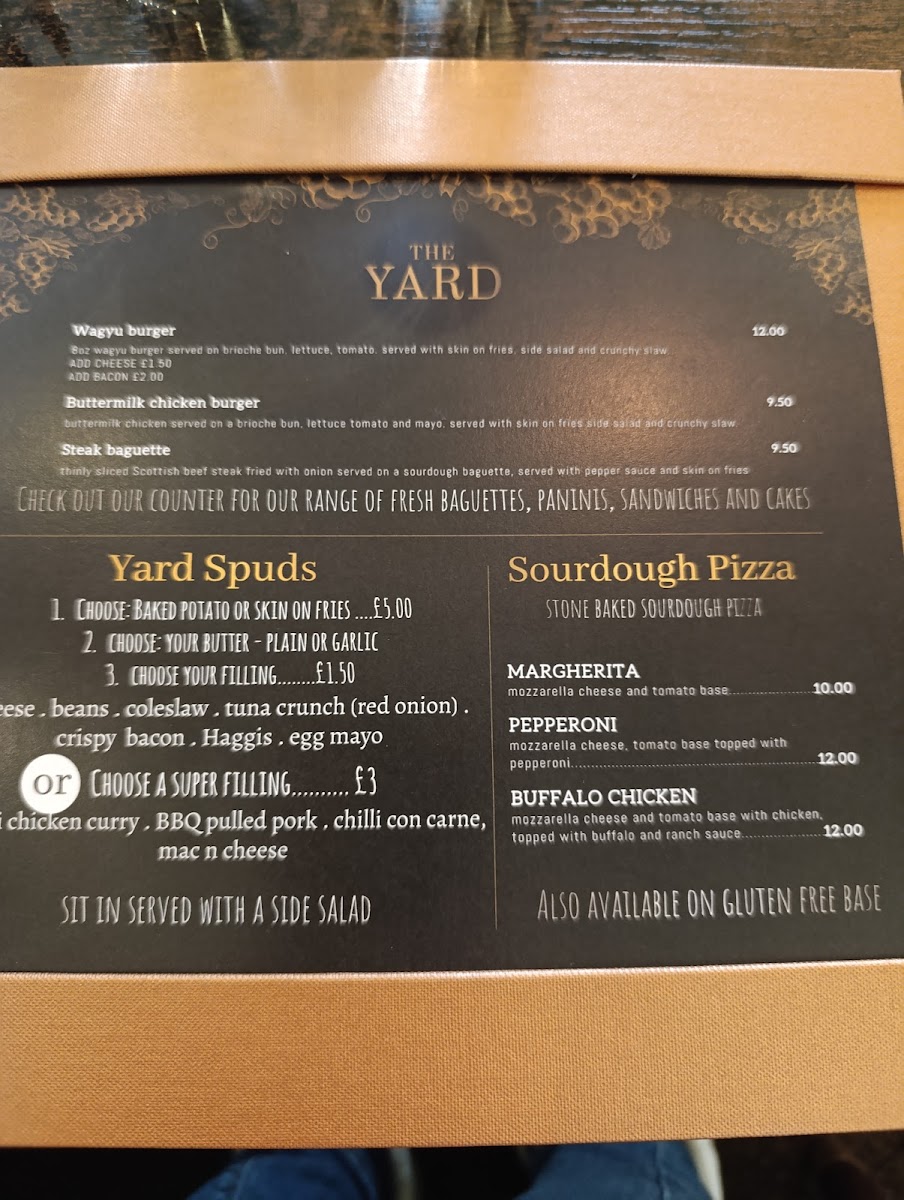 The Yard Photo Menu 5