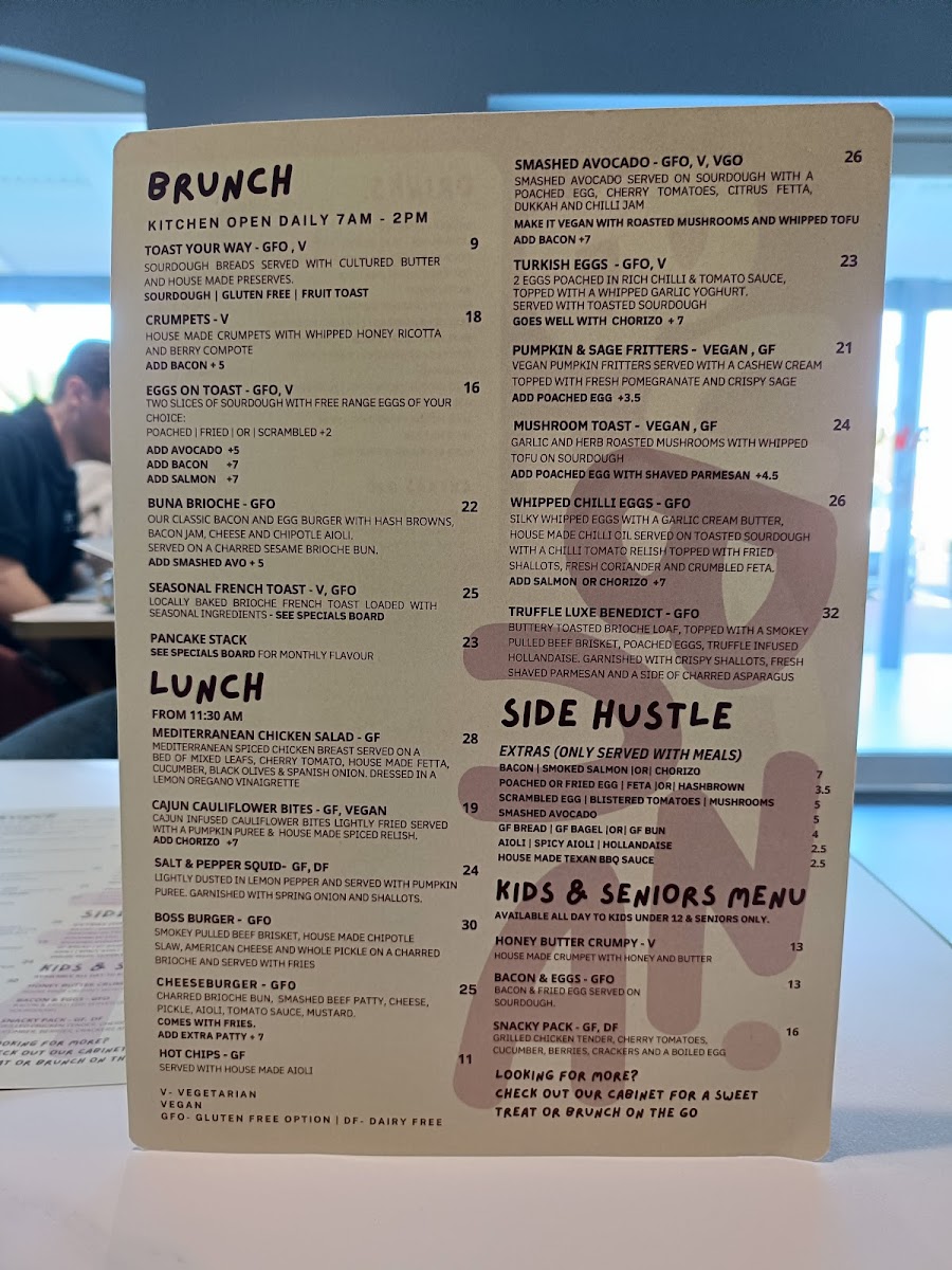 BUNA. Photo Menu 4