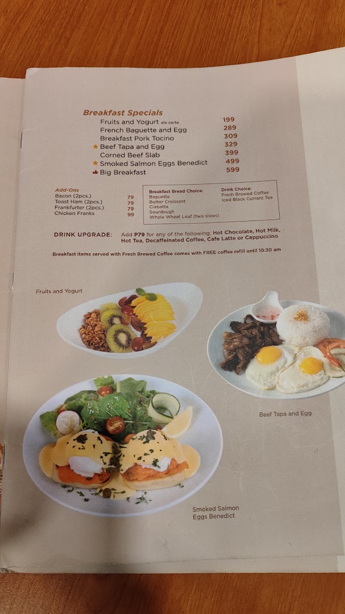 Cafe France Photo Menu 1