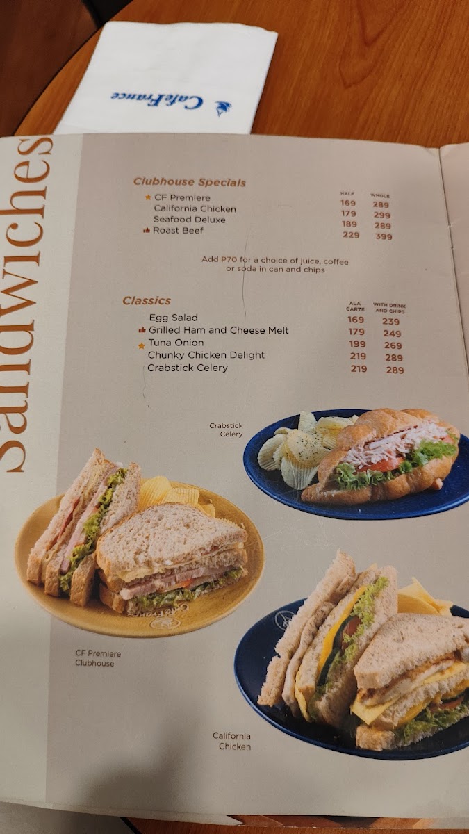 Cafe France Photo Menu 10