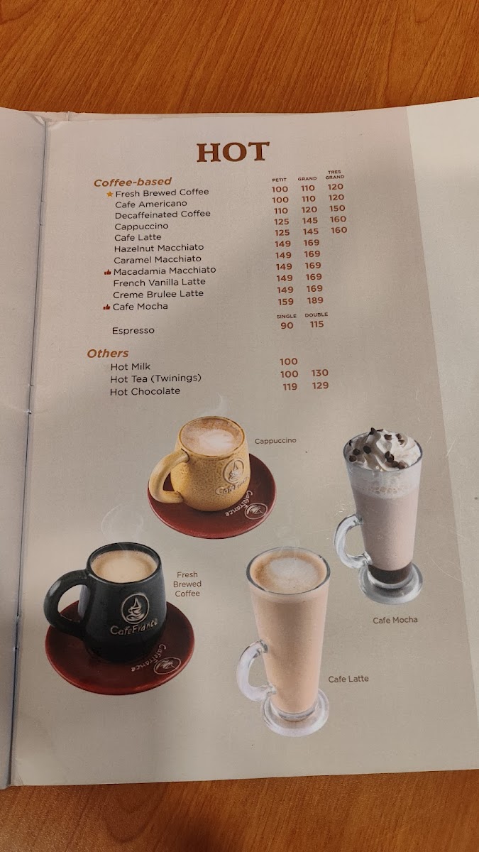 Cafe France Photo Menu 2