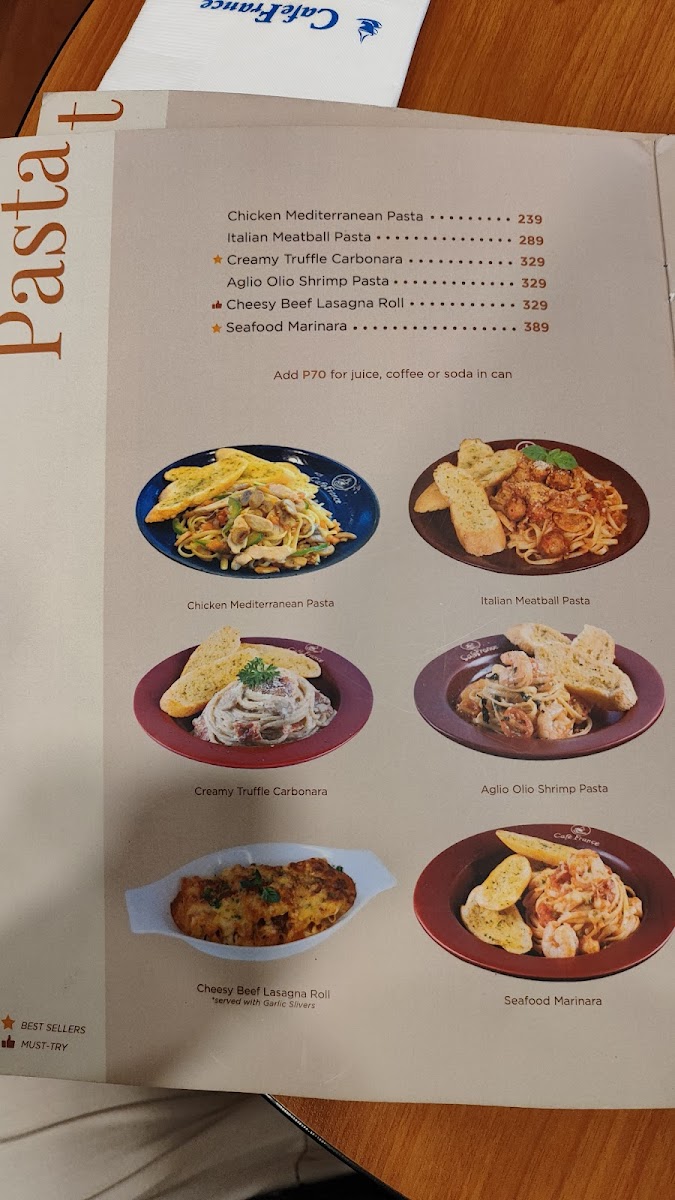 Cafe France Photo Menu 8