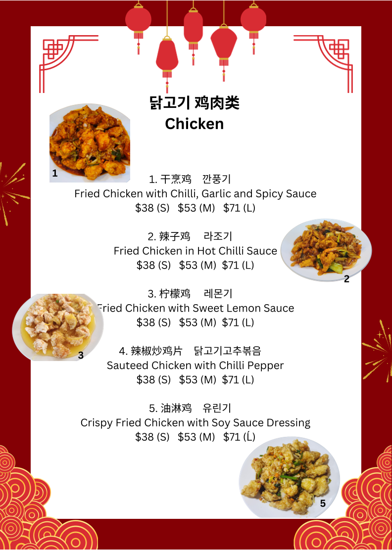 China Castle Photo Menu 3