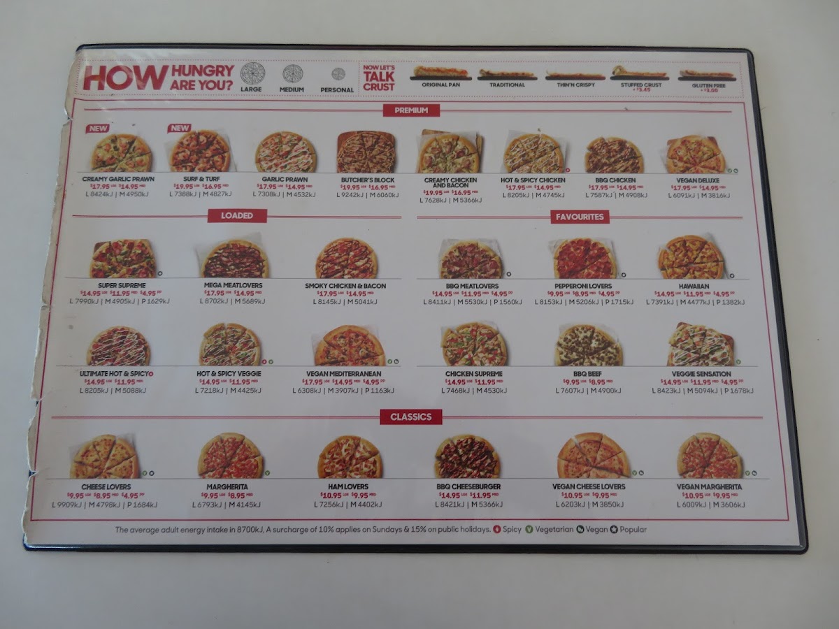Pizza Hut Photo Menu 4