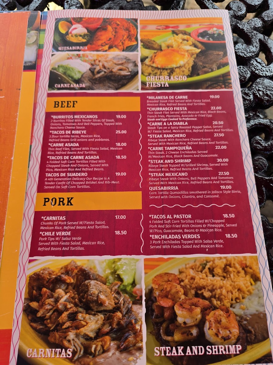 Fiesta Mexicana Photo Menu 3