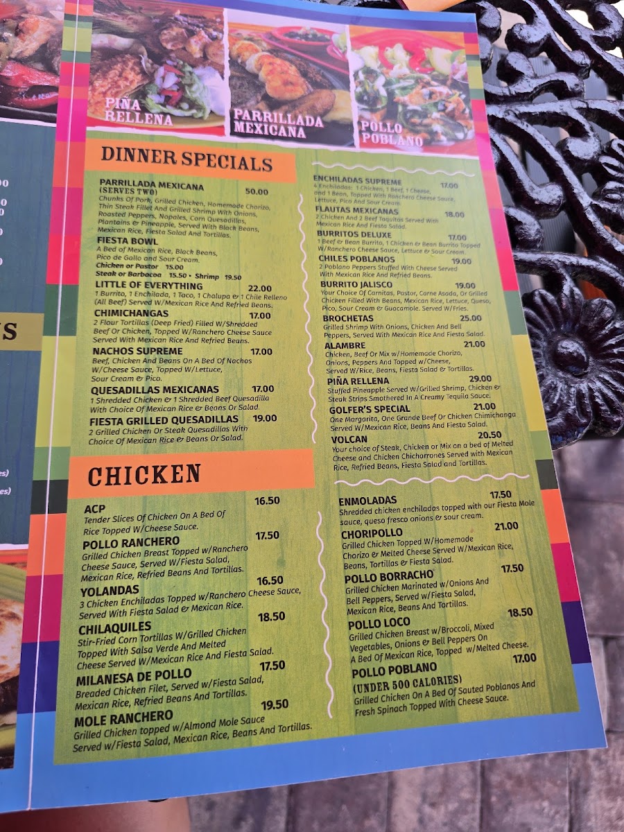 Fiesta Mexicana Photo Menu 5