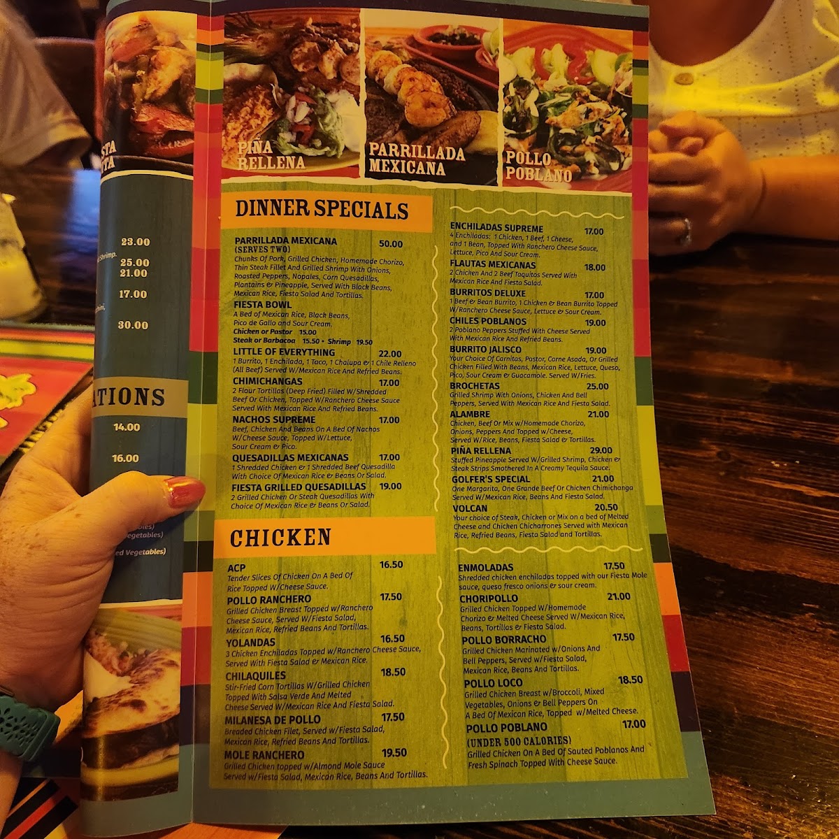 Fiesta Mexicana Photo Menu 6