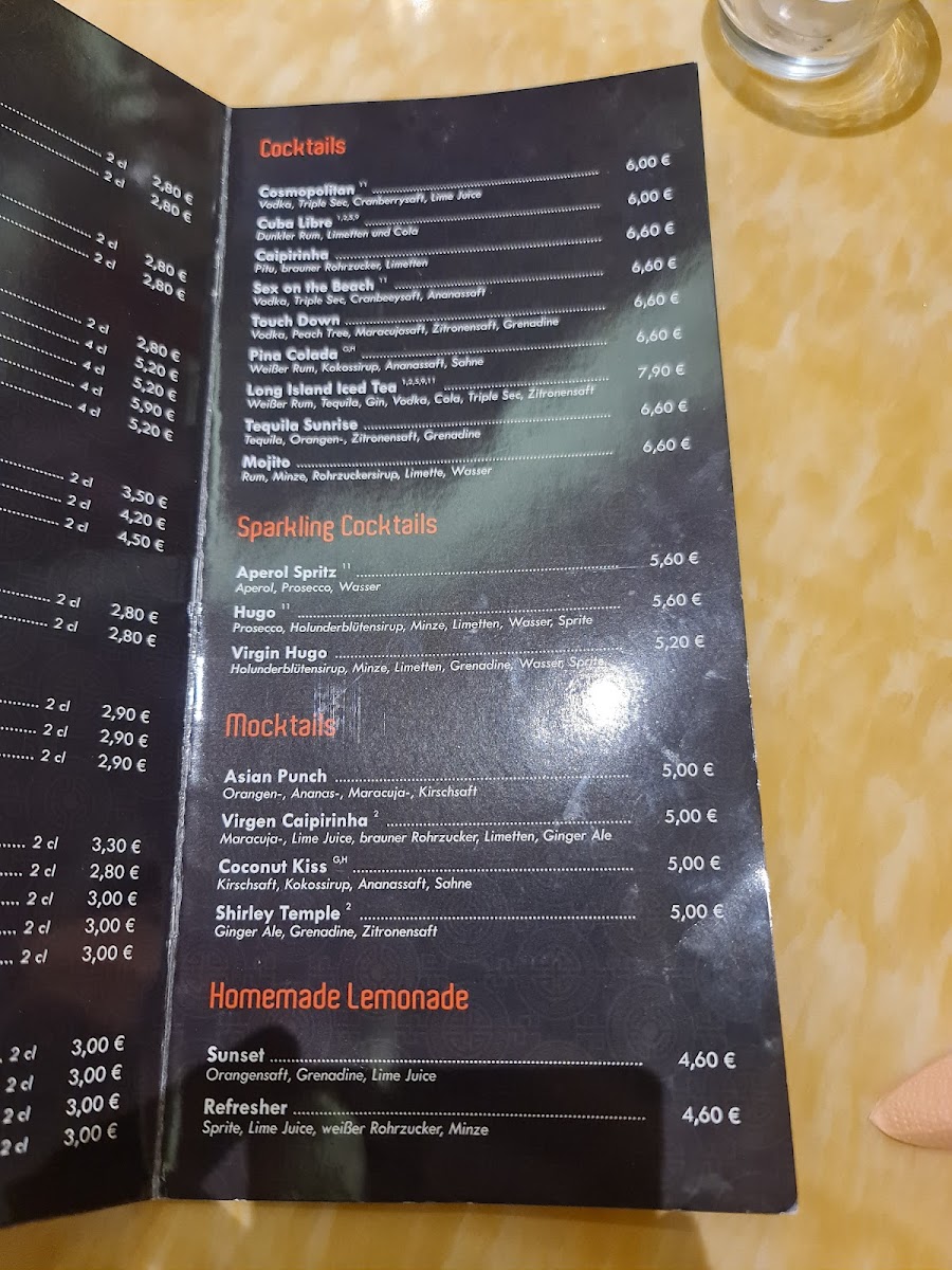 China-Restaurant Asia Palast Photo Menu 10