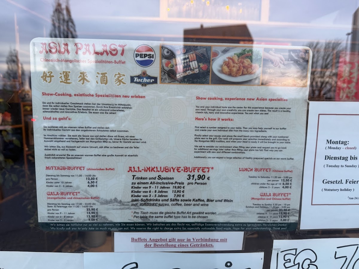China-Restaurant Asia Palast Photo Menu 2
