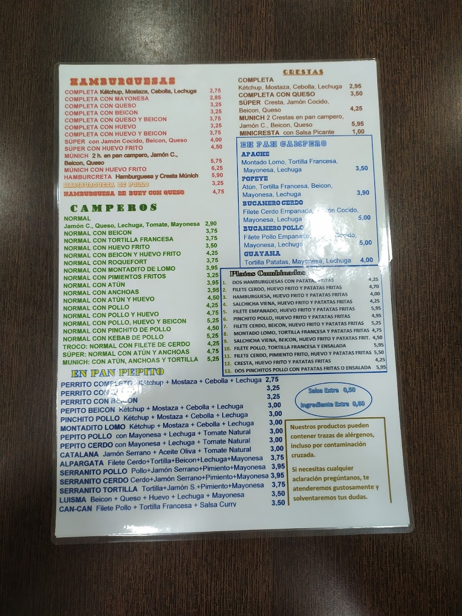 Hamburguesería Munich Photo Menu 7