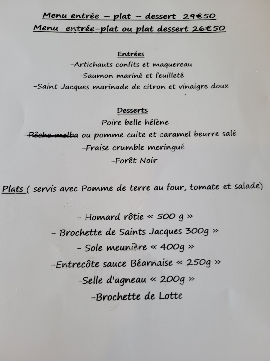 La Bonne Auberge Photo Menu 2