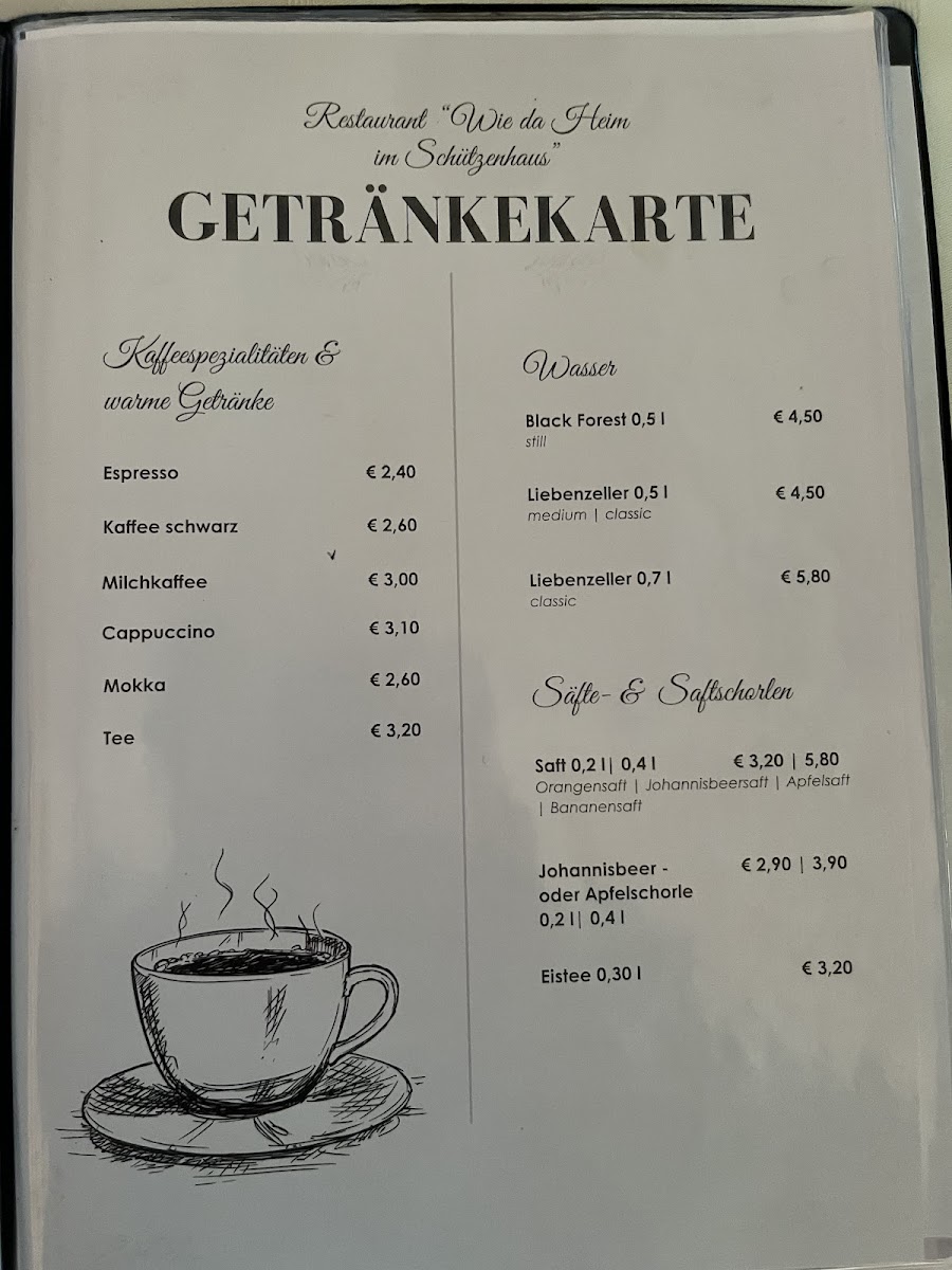 Schützenhaus Photo Menu 3