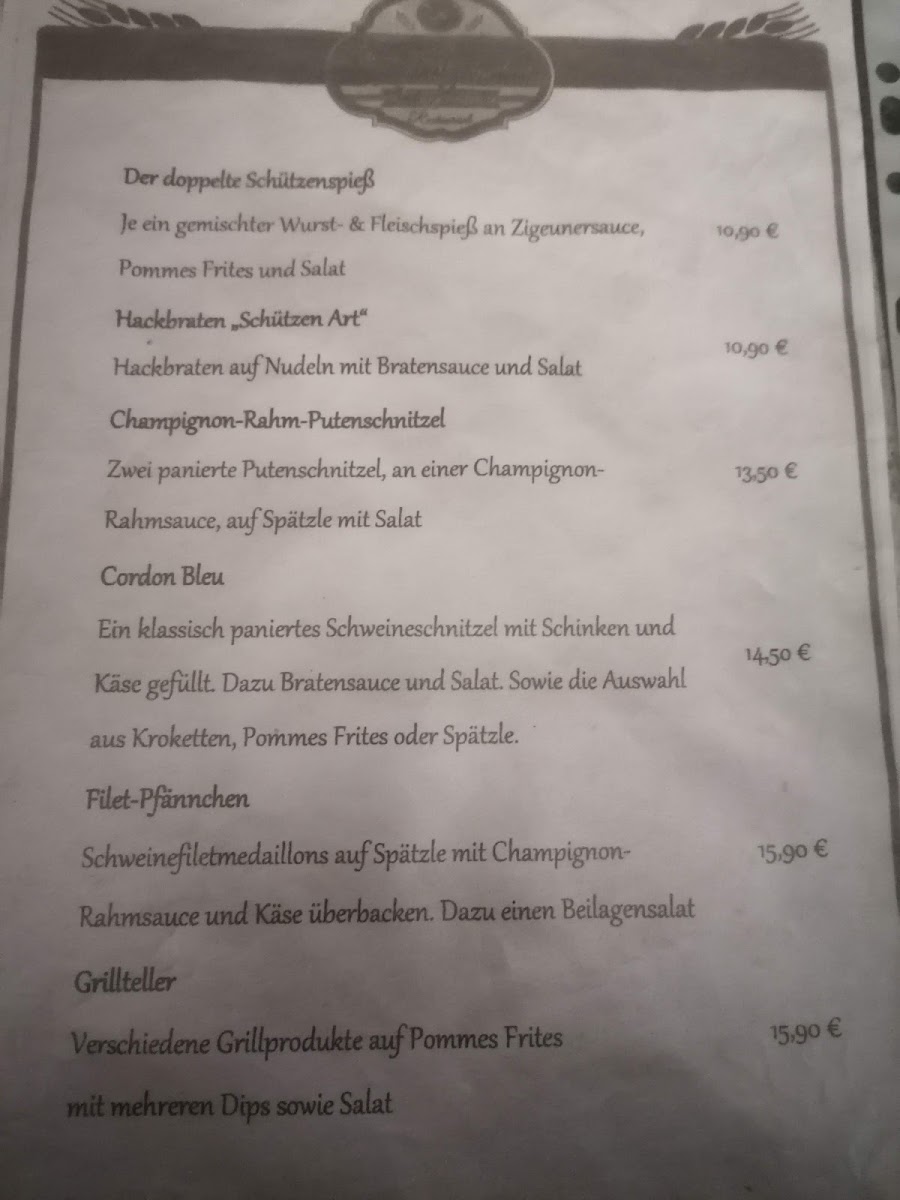 Schützenhaus Photo Menu 9