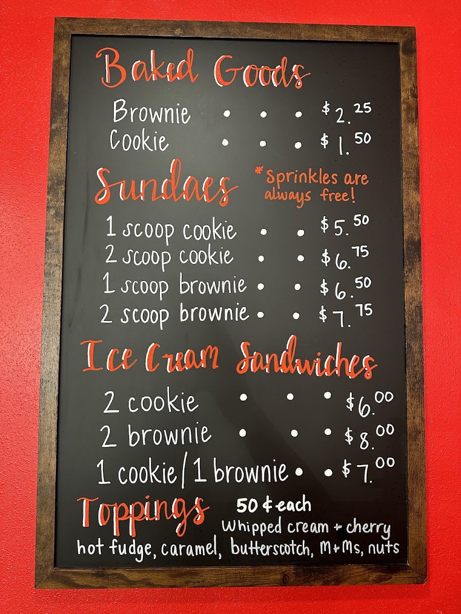 The Main Scoop Photo Menu 1