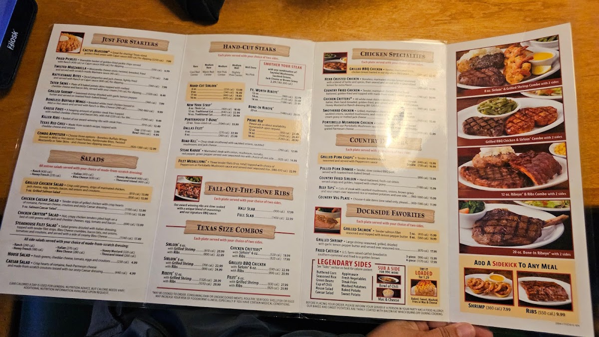 Texas Roadhouse Photo Menu 2