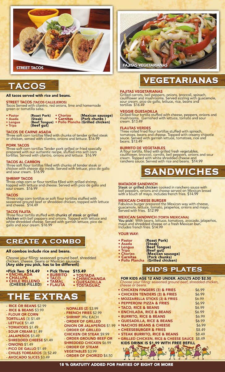 EL Toro Mexican Restaurant Photo Menu 3
