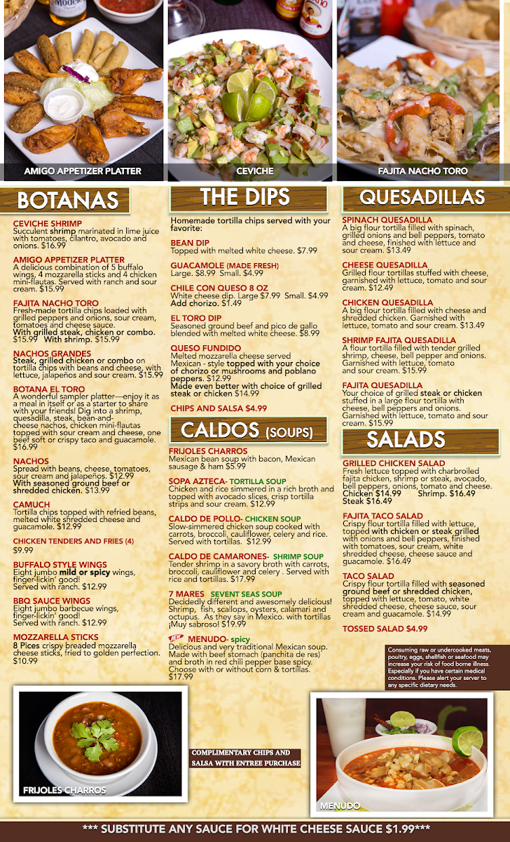 EL Toro Mexican Restaurant Photo Menu 6