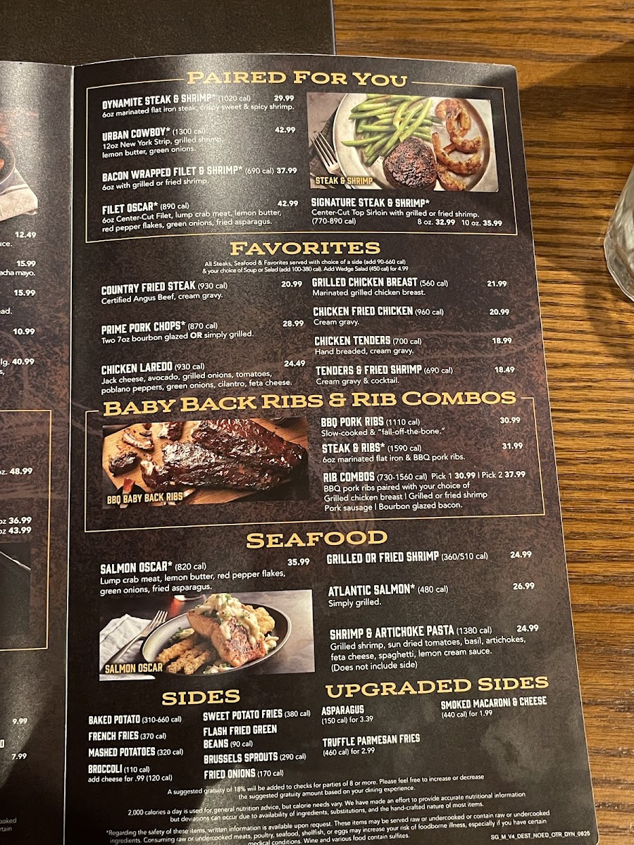 Saltgrass Steak House Photo Menu 5