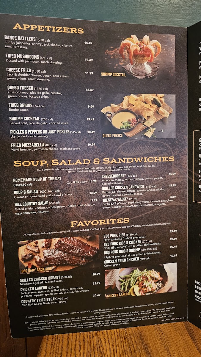 Saltgrass Steak House Photo Menu 8