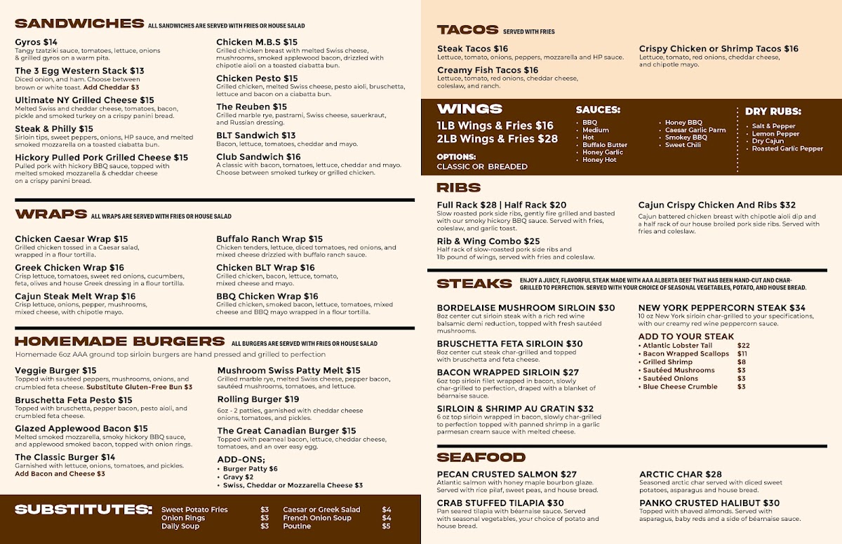 The Rolling Barrel Photo Menu 1
