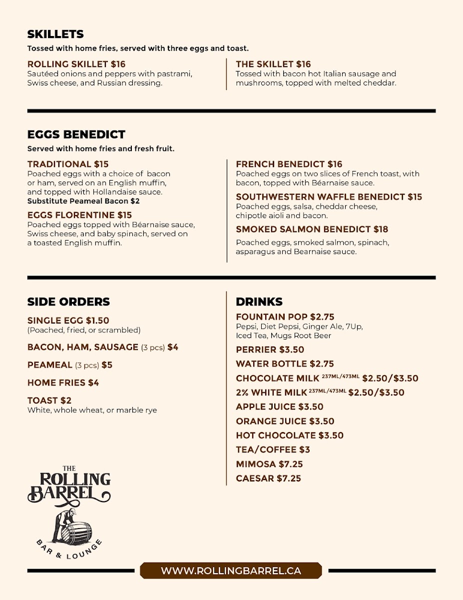 The Rolling Barrel Photo Menu 6