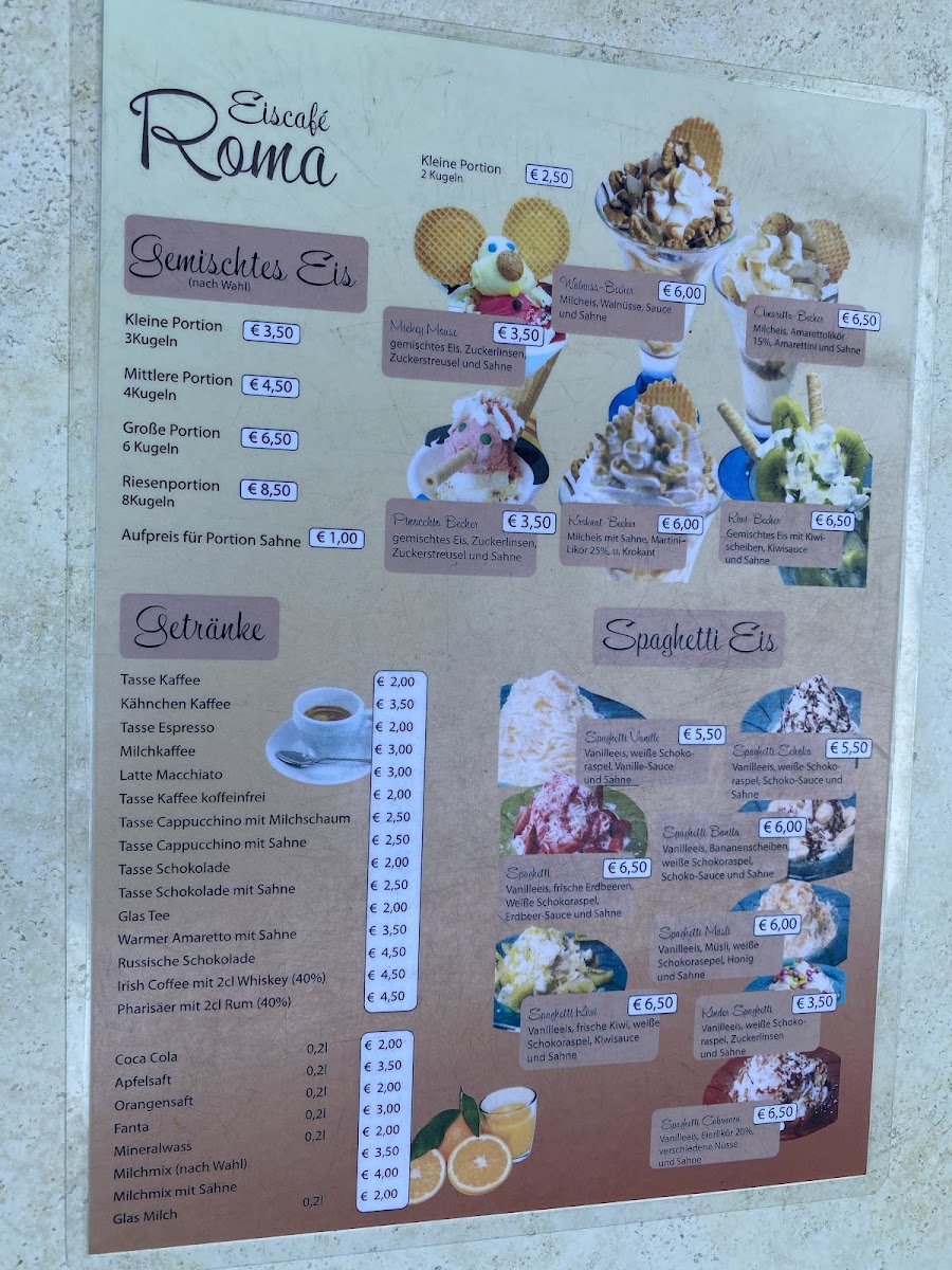 Eiscafe Roma Photo Menu 1