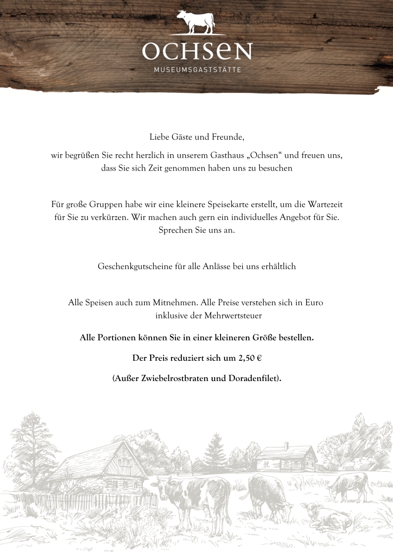 Gasthaus Ochsen Photo Menu 2