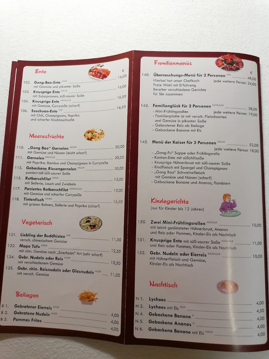 China-Restaurant Dynastie Photo Menu 2