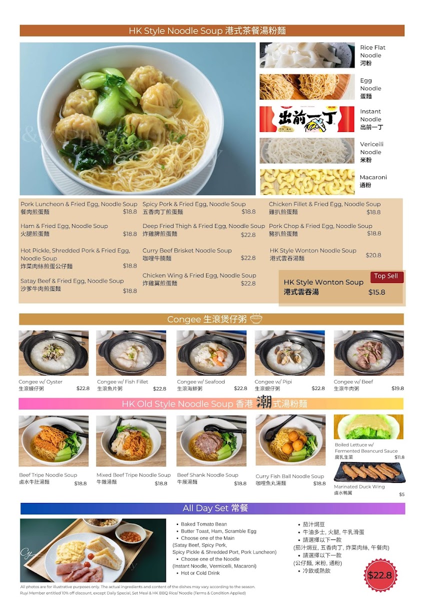 Lucky Cafe Photo Menu 1