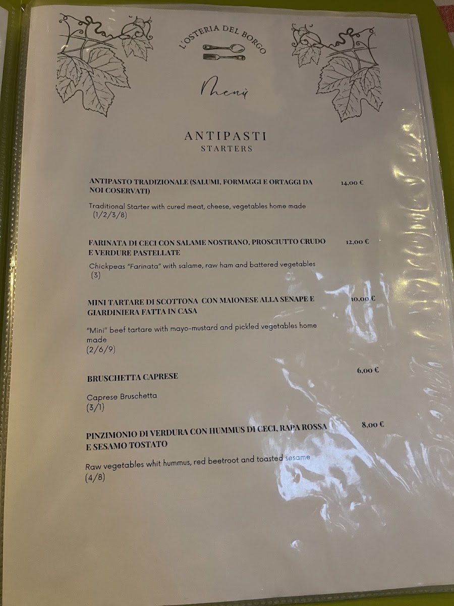 Osteria del borgo Photo Menu 2