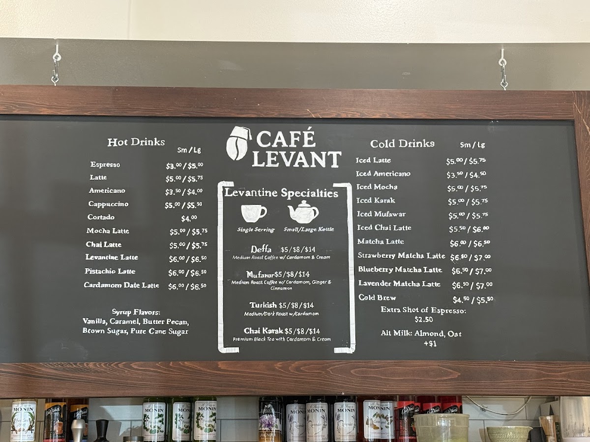 Cafe Levant Photo Menu 2